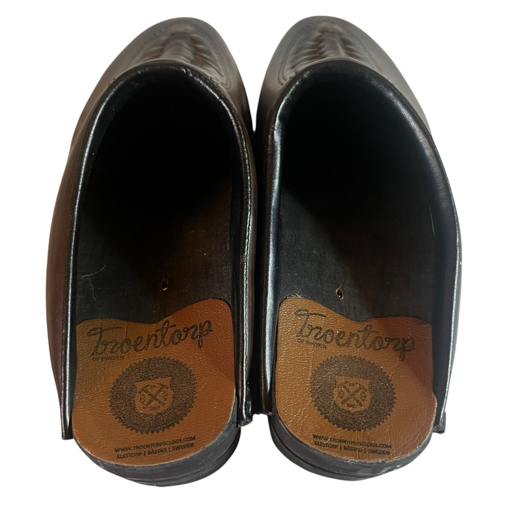 Troentorp Wright brown braided leather clogs - size 39 - Picture 5 of 10